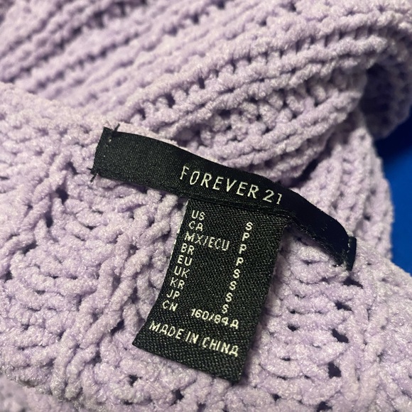 Forever 21 cropped sweater, mauve color - Picture 4 of 7
